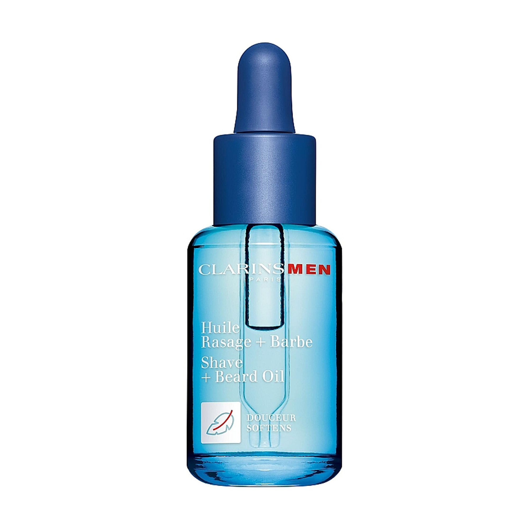 Чоловіча олія для гоління Clarins Men Shave + Beard Oil подвійної дії, 30 мл